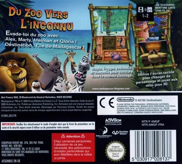 Madagascar (France) box cover back